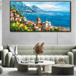 Oil Painting Handmade Hand Painted Wall Art Classic Sea View Landscape Abstract Gift Home Decoration Decor Rolled Canvas No Frame Unstretched