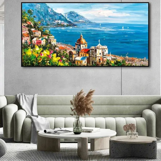 Oil Painting Handmade Hand Painted Wall Art Classic Sea View Landscape Abstract Gift Home Decoration Decor Rolled Canvas No Frame Unstretched