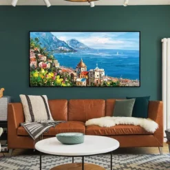 Oil Painting Handmade Hand Painted Wall Art Classic Sea View Landscape Abstract Gift Home Decoration Decor Rolled Canvas No Frame Unstretched