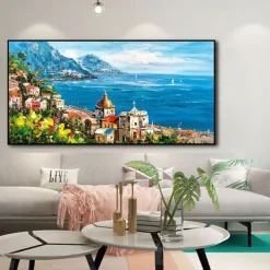 Oil Painting Handmade Hand Painted Wall Art Classic Sea View Landscape Abstract Gift Home Decoration Decor Rolled Canvas No Frame Unstretched