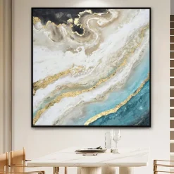 Oil Painting Handmade Hand Painted Wall Art Modern Marble Texture Abstract Home Decoration Decor Rolled Canvas No Frame Unstretched