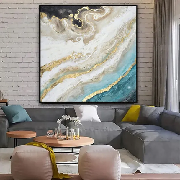 Oil Painting Handmade Hand Painted Wall Art Modern Marble Texture Abstract Home Decoration Decor Rolled Canvas No Frame Unstretched