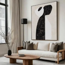 Oil painting handmade Large painting handmade Beige Wabi-Sabi Wall Art painting Beige Black Texture Painting Neutral Minimalist Wall Art Beige Texture Canvas Art Neutral Wall Decor painting