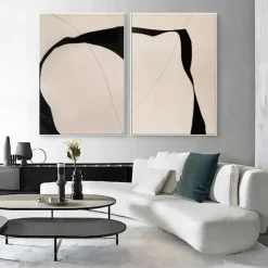 Oil painting handmade oil painting handpainted Wabi sabi Wall Art Beige Abstract Painting on Canvas A Pair Beige Texture painting Wall Art Neutral Abstract Wall Art Boho Wal Decor for bedroom