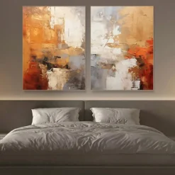 Oil painting Wabi sabi artwork hand painted Wall Art Large abstract painting Palette knife painting Colors abstract wall artmodern abstract canvas large canvas art acrylic orange oil painting