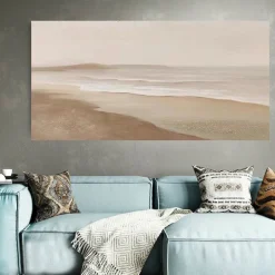 Oil painting Wabi Sabi Painting hand painted Large Beige Art Brown 3D Minimalist Painting on Canvas Brown 3D Texture Wall Art Neutral Beige Arch Plaster Painting