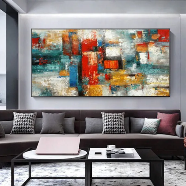 Oil Paintings Wall Art On Canvas Wall Art Decoration Modern Abstract Picture For Home Decor Rolled Frameless Unstretched Painting