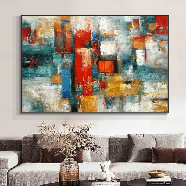 Oil Paintings Wall Art On Canvas Wall Art Decoration Modern Abstract Picture For Home Decor Rolled Frameless Unstretched Painting