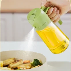 Oil Pot Sprayer Dual-use Oil Sprayer All-in-one Kitchen Oil Bottle Atomizing Oil Sprayer Household Glass Oil