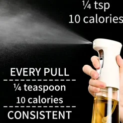 Oil Sprayer for Cooking, 240ml Glass Olive Oil Sprayer Mister, Olive Oil Spray Bottle, Kitchen Gadgets Accessories for Air Fryer, Canola Oil Spritzer, Widely Used for Salad Making, BBQ