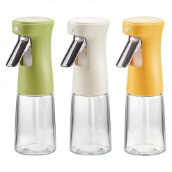 Oil Sprayer for Cooking, 240ml Glass Olive Oil Sprayer Mister, Olive Oil Spray Bottle, Kitchen Gadgets Accessories for Air Fryer, Canola Oil Spritzer, Widely Used for Salad Making, BBQ