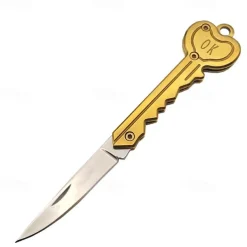 OK Foldable Knife Key Chain Mini Pocket Knife Box Cutter Keychain Pendant Color Handle Decoration