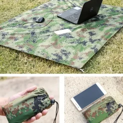 One Piece of Outdoor Multifunctional Square Canopy, Sun Protection Beach Canopy, Sunshade, Light Silver-Coated Floor Mat