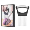 Onion Holder for Slicing, 1PCS Finger Guards for Cutting Food, Stainless Steel Onion Slicer Holder, Asanta Onion Fork Fruit and Vegetables Tools for Onion, Tomato, Potato, Carrots, Lemon, Meat