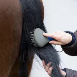 Orse Ponytail Comb - Ergonomic Horse Mane and Tail Brush Equine Mane Detangler Comb Horse Grooming Brush with Humanized Handle Pet Massage Tool Mane and Tail Brush perfect for Pet Horses