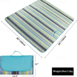 Outdoor & Picnic Mat Blanket Extra Large Sand Proof and Waterproof Portable Beach Mat for Camping Hiking Festivals