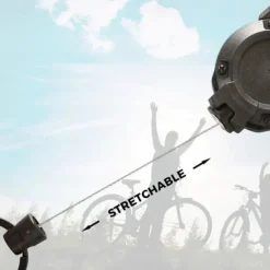 Outdoor Automatic Retractable Wire Rope Luya Tactical Keychain,Heavy Duty Retractable Pull Reel Carabiner Key Chains Strong Steel Wire Rope Buckle Spring Key Ring Outdoor Sporty Keychain Tool