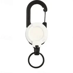 Outdoor Automatic Retractable Wire Rope Luya Tactical Keychain,Heavy Duty Retractable Pull Reel Carabiner Key Chains Strong Steel Wire Rope Buckle Spring Key Ring Outdoor Sporty Keychain Tool