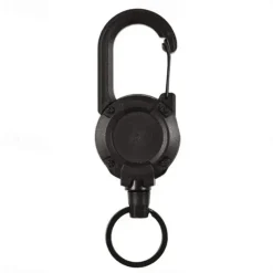 Outdoor Automatic Retractable Wire Rope Luya Tactical Keychain,Heavy Duty Retractable Pull Reel Carabiner Key Chains Strong Steel Wire Rope Buckle Spring Key Ring Outdoor Sporty Keychain Tool