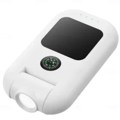 Outdoor Camping Light With Compass C-Shaped Charging Bag Flashlight Camping Light 180 Degree Rotation Super Bright Hiking and Fishing Light 1PC