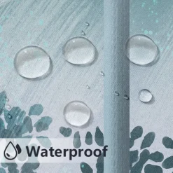 Outdoor Curtains Waterproof Windproof Weatherproof Curtain for Patio, Cabana, Porch, Pergola and Gazebo, Grommet Top Drape, 2 Panels Garden Theme