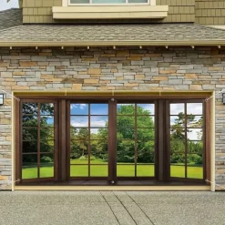 Outdoor Garage Door Cover Fall Autunm Scenery Banner Large Tapestry Backdrop Decoration for Holiday Outdoor Garage Door Home Wall Decorations