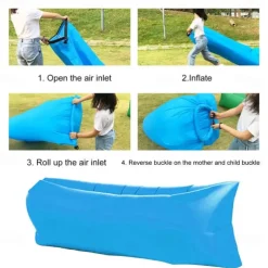Outdoor Inflatable Sofa – Portable Beach Camping Sofa Mattress, Ideal for Music Festivals, Concerts, and Lounge Chairs