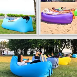 Outdoor Inflatable Sofa – Portable Beach Camping Sofa Mattress, Ideal for Music Festivals, Concerts, and Lounge Chairs