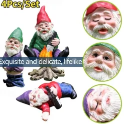 Outdoor Landscape Ornaments, Personality Garden Ornaments, Elf Resin Crafts