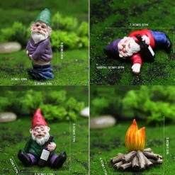 Outdoor Landscape Ornaments, Personality Garden Ornaments, Elf Resin Crafts