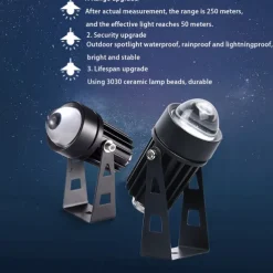 Outdoor LED Spotlight 5W Landscape Lighting 220V Red Green Blue RGB Wall light IP66 Waterproof one beam lights