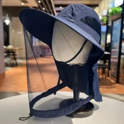 Outdoor Mosquito Proof Hat Men'S And Women'S Fishing Hat Face Covering Sun Protection Breathable Mesh Mask Night Fishing Insect And Bee Prevention Beekeeping Hat