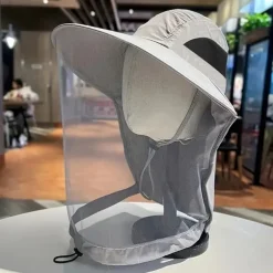 Outdoor Mosquito Proof Hat Men'S And Women'S Fishing Hat Face Covering Sun Protection Breathable Mesh Mask Night Fishing Insect And Bee Prevention Beekeeping Hat