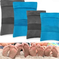 Outdoor Sand Removal Bag, Beach Sand Cleaning Towel, Quick-Dry Exfoliating Towel for Sand Removal, Reusable Sand-Free Bag for Beach, Vacation, Camping Essentials