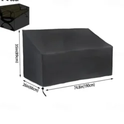 Outdoor 1/2/3/4-Seater Bench Cover, Patio Chair Covers, Lounge Deep Seat Cover, Waterproof Outdoor Lawn Patio Furniture Covers, Heavy Duty Waterproof UV Resistant Anti-Fading