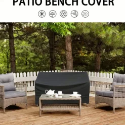 Outdoor 1/2/3/4-Seater Bench Cover, Patio Chair Covers, Lounge Deep Seat Cover, Waterproof Outdoor Lawn Patio Furniture Covers, Heavy Duty Waterproof UV Resistant Anti-Fading