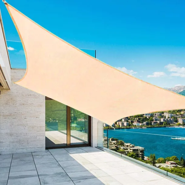 Outdoor Shade Sail Spot Thickened Polyester Oxford Cloth Waterproof Quadrilateral Sail Uv-Resistant Canopy Awning