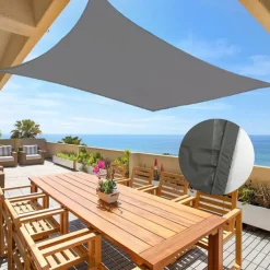 Outdoor Shade Sail Spot Thickened Polyester Oxford Cloth Waterproof Quadrilateral Sail Uv-Resistant Canopy Awning