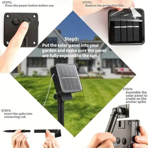 Outdoor Solar Curtain String Light, 3 * 3M-300LED/3 * 2M-200LED/3 * 1M-100LED, 8 Lighting Modes, IP65 Waterproof, Suitable for Home Garden, Porch, Backyard Wedding Parties, Thanksgiving Christmas