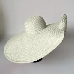 Oversized Brim Sun Hat, Women Elegant Breathable Straw Hats Outdoor Easter Beach Travel Sunscreen Cap Valentines Gifts