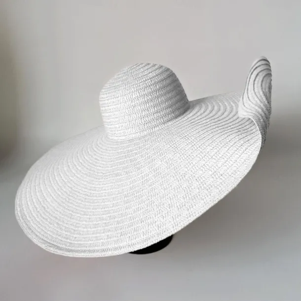 Oversized Brim Sun Hat, Women Elegant Breathable Straw Hats Outdoor Easter Beach Travel Sunscreen Cap Valentines Gifts