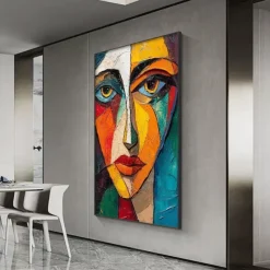 Pablo Picasso style painting Handmade Pablo Picasso Women Abstract Canvas Art oil Painting handmade firgure oil painting for Living Room Bedroom Home Decor pattle knife girl painting Wall paintings