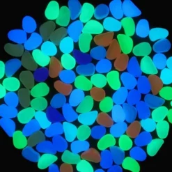 1pack Glow in the Dark Garden Pebbles For Sidewalk Garden Terrace Lawn Garden Patio Fish Tank Aquarium Decoration Glow Stone