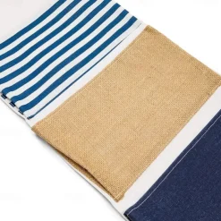 2-Pack Over the Door Closet Wall Hanging Organizer Wall Mounted Storage Bag Case 3 Pockets Lined Cotton Fabric 11.75x27