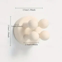 1-Pack Silicone Toothbrush Holders - Multi-Function Waterproof Self-Adhesive Wall Hooks for Bathroom, Kitchen, Living Room, and Office