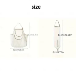 2-Pack Wall Hanging Storage Bags - Multifunctional Mesh Net Bags for Food Storage, Fruit and Vegetable Kitchen Organizers, Durable and Convenient