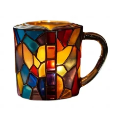 Painted Book Mug 300ml/10oz Guitar Coffee Cup Book Coffee Mug Unique Colorful Resin Books Stack Coffee Cup Collection Gift Ideal for Book Lover Gifts