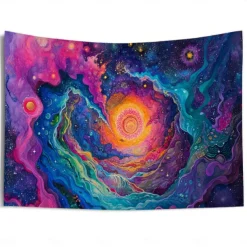 Painting Galaxy Hanging Tapestry Wall Art Large Tapestry Mural Decor Photograph Backdrop Blanket Curtain Home Bedroom Living Room Decoration