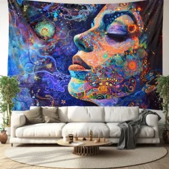 Painting Galaxy Hanging Tapestry Wall Art Large Tapestry Mural Decor Photograph Backdrop Blanket Curtain Home Bedroom Living Room Decoration