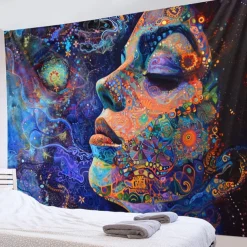 Painting Galaxy Hanging Tapestry Wall Art Large Tapestry Mural Decor Photograph Backdrop Blanket Curtain Home Bedroom Living Room Decoration